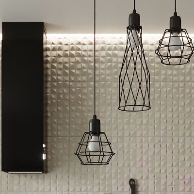 Sollux Lampa wisząca SUBA 4L czarna SL.1167 (SL.1167)