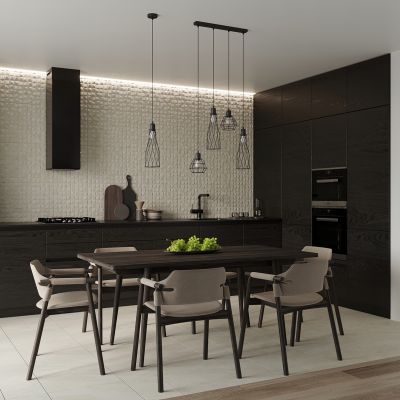 Sollux Lampa wisząca SUBA 4L czarna SL.1167 (SL.1167)