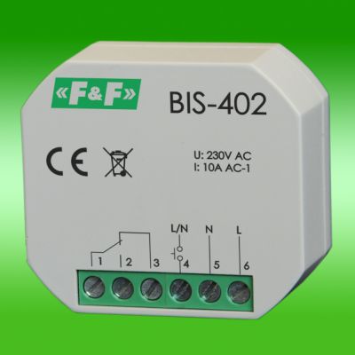 F&F przekaźnik bistabilny do montażu podtynkowego BIS-402 (BIS-402)
