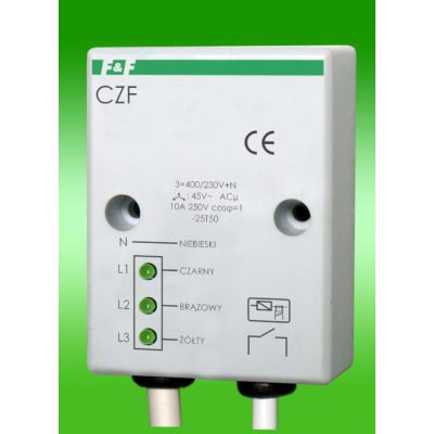 F&F czujnik zaniku i asymetrii faz montaż natablicowy CZF (CZF)