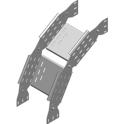 Łuk przegubowy 300x100mm Grubość 1,00 mm LLJ300H100 113330 BAKS (113330)