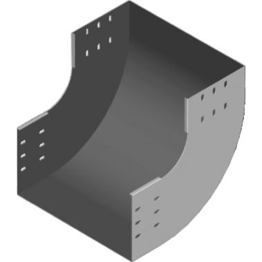 Łuk wewnętrzny 90° 500x100mm Grubość 2,00 mm LZWC500H100 311950 BAKS (311950)
