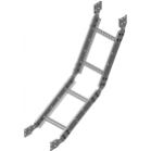 Łuk przegubowy drabinki 400x80mm Grubość 2,00 mm LPDC400H80 N 497140 BAKS (497140)
