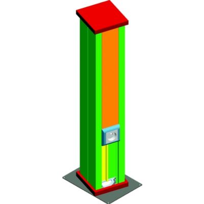 Słupek instalacyjny Grubość 1,00 mm SPI500 911013 BAKS (911013)