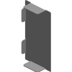 Zaślepka kanału 115x68mm Grubość 1,00 mm ZK115H68 960611 BAKS (960611)