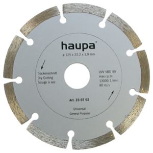 Tarcza   diamentowa sucha 230x22,2 spaw. 230706 HAUPA (230706)