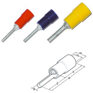 Wtyki sztyftowe okragle izol. 0,25 - 1,5 mm* 260771 HAUPA (260771)