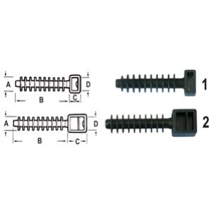 Kołek rozporowy do montowania opasek kabl. ø 10 x 37* 262172 HAUPA (262172)
