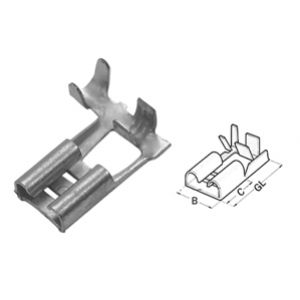 Nasuwka konektorowa z przył.bocznym mosiądz cyno. 1,0 - 2,5 mm² 280074 HAUPA (280074)