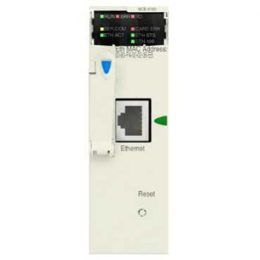 Modicon X80 moduł komunikacyjny Ethernet karta pamięci flash 1 x RJ45 10/100 wewnętrzny RAM 16 Mb BMXNOE0110 SCHNEIDER (BMXNOE0110)