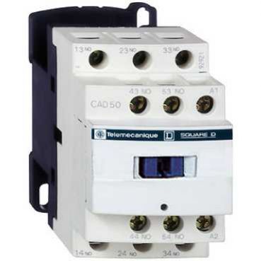 Stycznik pomocniczy TeSys D 5NO cewka 24VDC niski pobór zaciski skrzynkowe CAD50BL SCHNEIDER (CAD50BL)
