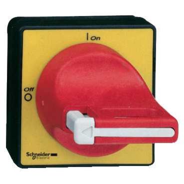 Uchwyty i płyty czołowe dla rozłączników 60x60 czerwono/żółty KCD1PZ SCHNEIDER (KCD1PZ)