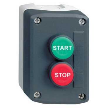 Harmony XALD Stacja sterująca ciemnoszara zielony/czerwony przycisk fi22 samopowrotny XALD225 XALD225 SCHNEIDER (XALD225)