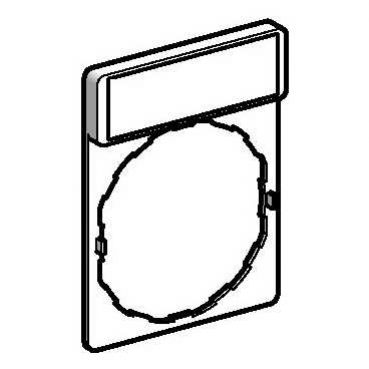 Harmony XB4 Ramka 30X40mm do mocowania etykiet o wymiarach 8X27mm ZBY2101 SCHNEIDER (ZBY2101)