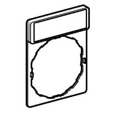 Harmony XB4 Ramka 30X40mm do mocowania etykiet o wymiarach 8X27mm &quot;O/I&quot; ZBY2178 SCHNEIDER (ZBY2178)