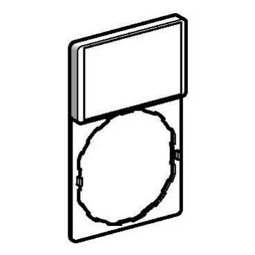 Harmony XB4 Ramka 30X50mm do mocowania etykiet o wymiarach 18X27mm ZBY6101 SCHNEIDER (ZBY6101)