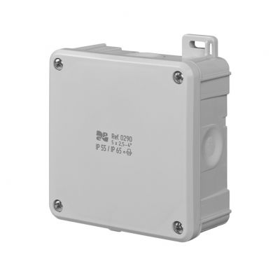 Puszka 2K 98x98x46,  , 4xPG 13,5   IP55/65 (0290-80)