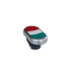 Ex9P1 Dgr Dwukolorowy przycisk z główkami z samopowrotem bez nadruku zielony+czerwony 105658 NOARK (105658)