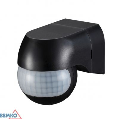 CZUJNIK RUCHU 800W 180* CZARNY BEMKO (B50-SES12BL-A)