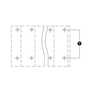 Listwa do płytek drukowanych 2-piętrowa 2-biegunowa pomarańczowa raster 7,62mm 736-602 /133szt./ WAGO (736-602)