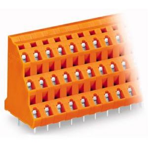 Listwa do płytek drukowanych 3-piętrowa 16-biegunowa pomarańczowa raster 7,62mm 737-666 /8szt./ WAGO (737-666)