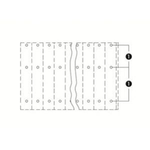 Listwa do płytek drukowanych 3-piętrowa 3-biegunowa szara raster 5mm 737-103 /64szt./ WAGO (737-103)