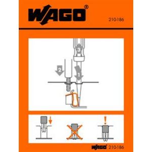Etykieta z instrukcją obsługi dla grup 279 do 285 210-186 /100szt./ WAGO (210-186)