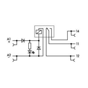 Przekaźnik separacyjny JUMPFLEX 24V DC 10mA 1P 857-304 WAGO (857-304)