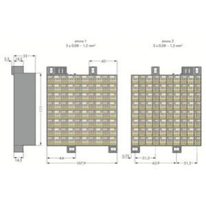 Krosownica kasetowa 80-polowa 1-80 726-721 WAGO (726-721)