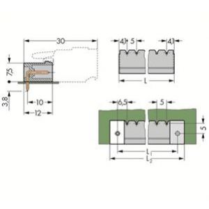 Wtyk MCS-MIDI Classic 12-biegunowy czarny raster 5mm 231-442/001-000 /100szt./ WAGO (231-442/001-000)