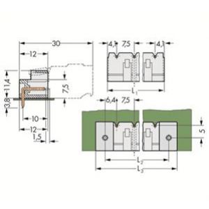 Wtyk MCS-MIDI Classic 3-biegunowy jasnoszary raster 7,5mm 721-833/001-040 /200szt./ WAGO (721-833/001-040)