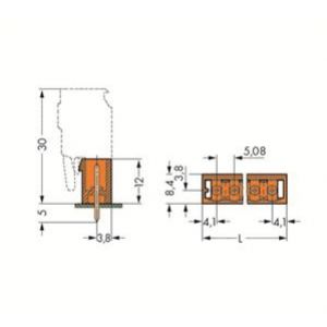 MCS-MIDI Classic wtyk 4-biegunowy pomarańczowy raster 5,08 mm (231-364/001-000)