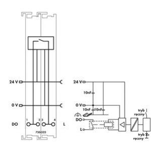 Moduł przekaźnikowy 1z 1DO 230V AC 16A 750-523 WAGO (750-523)