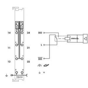 Moduł 2DO 125V AC 0,5A przekaznikowy 2p 750-514 WAGO (750-514)