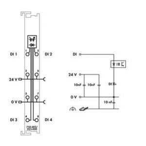 Moduł 4DI 24V DC 3,0ms/T 750-402/025-000 WAGO (750-402/025-000)