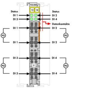 moduł 4DI 42V AC/DC (753-428)