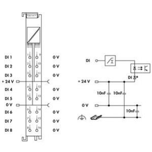 Moduł 8DI 24V DC 3,0ms 750-1417 WAGO (750-1417)