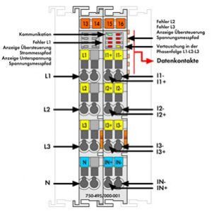 Moduł pomiaru mocy 3-fazowej 690V AC 5A 750-495/000-001 WAGO (750-495/000-001)