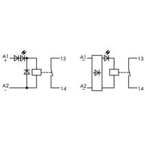 Moduł przekaźnikowy 10mm 24V DC 1z 286-364 WAGO (286-364)