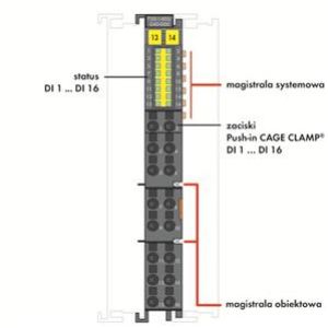 Moduł wejść dwustanowych 16-kanałowy 24V DC 750-1405/040-000 WAGO (750-1405/040-000)