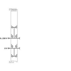 Moduł z dodatkowymi zaciskami 753-614 WAGO (753-614)