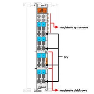 Moduł z dodatkowymi zaciskami 0V DC 750-604 WAGO (750-604)