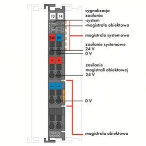 Moduł zasilający 24V DC z zasilaniem magistrali systemowej 750-613/040-000 WAGO (750-613/040-000)