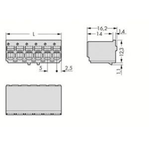 Gniazdo picoMAX raster 5mm 12-biegunowe 2092-1132 /50szt./ WAGO (2092-1132)