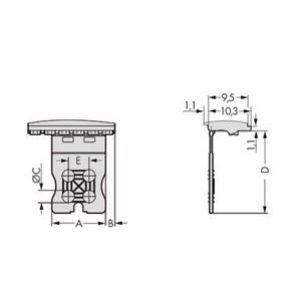 picoMAX płytka uchwytowa raster 3,5mm 9-12 bieg. (2091-1603)