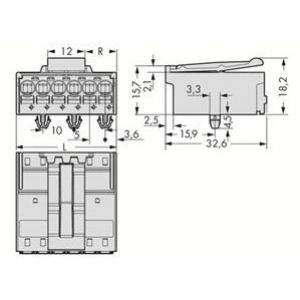 Wtyk picoMAX raster 5mm 2-biegunoweunowy ze stopkami zatrzaskowymi 2092-1522/020-000 /200szt./ WAGO (2092-1522/020-000)