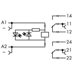 Moduł przekaźnikowy AC 230V WAGO (788-549)