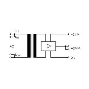 Przekaźnik kontroli przepływu prądu 20mm AC 80mA-6A 286-661 WAGO (286-661)