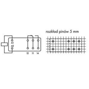 Przekaźnik miniaturowy 230V AC 1p 788-179 /20szt./ WAGO (788-179)