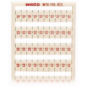 Ramka z oznacznikami 20x 10 20-50 nadruk czerwony 209-653 /5szt./ WAGO (209-653)